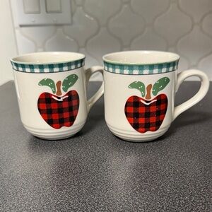 Applejack Red and Green Plaid Mugs